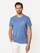 Футболка бавовняна довга чоловіча Lee Cooper Summer-1145 2XL Синя (5905991727644) - зображення 3