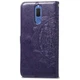 Кожаный чехол-книжка Epik Art Case с визитницей для Huawei Mate 10 Lite Фиолетовый - изображение 3