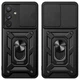 Протиударний чохол Armor Ring + захиcт камери для Samsung Galaxy A34 (A346) Simon case чорний - изображение 7