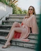 Платье-кимоно Date Affair Peach & Sand персиковый + бежевый one size - изображение 1