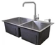 Мийка з нержавійки AQUAMILL 7843 INOX + дозатор + змішувач - зображення 6