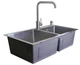Мийка з нержавійки AQUAMILL 7843 INOX + дозатор + змішувач - зображення 8