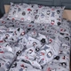 Пододеяльник MirSon Бязь 17-0672 Silver Owlets 160х220 (2200010182743) - изображение 1