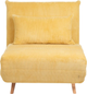Sofa HOMLA Solace 1-osobowa z funkcją spania 83 x 91 x 84 cm Mustard (5904183871646) - obraz 3