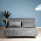 Sofa HOMLA Solace 2-osobowa z funkcją spania 140 x 91 x 84 cm Grey (5904183871653) - obraz 9