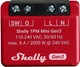 Реле Shelly 1PM Mini Gen3 Wi-Fi/Bluetooth 1 канал з вимірюванням потужності - зображення 1