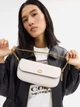 Сумка кросс-боди женская из натуральной кожи маленькая Coach Brook Flap Chain Bag Brass/Chalk BG-COA-82 Белая (313038537500) - изображение 4