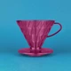 Пуровер Hario V60 02 Punch Pink пластиковый на 1-4 чашки - изображение 1