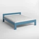 Двуспальная деревянная кровать Mebigrand Дели Серо-синий (S7010R90B) 140х200 см (MBG-3940) - изображение 2