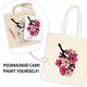 Набор экосумка-раскраска Rosa Talent Flowers хлопок 38х42 см (4823098544623) - изображение 2