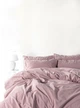 Постельное белье Limasso Stonewashed Ranforce 160 х 220 см семейный Natural Violet - изображение 1
