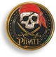 Сувенирная Пиратская монета с картой сокровищ Jolly Roger - изображение 1