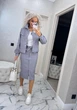 Fashions • Женский джинсовый костюм Movis Fashions 54-56 серый (1733-бу) - изображение 3