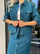 Fashions • Женский джинсовый костюм Movis Fashions 54-56 морская волна (1733-бу) - изображение 9