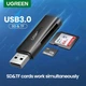 Зчитувач флеш-карт Ugreen USB 3.0 Type-A для 2xSD 5Gb CM264 (60722) - зображення 2