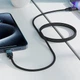 Кабель Acefast C9-03 USB 2.0 USB-C to USB-C 1.2 м 3A Black/Grey (6974316282679) - изображение 5