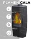 Печь-камин PLAMEN GALA черная - изображение 2