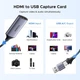 Кабель Ugreen CM489 USB-A/Type-C to HDMI Gray (40189) - изображение 2
