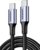 Кабель Ugreen US316 USB Type-C to USB Type-C Cable Aluminum Case with Braided 2 м Black (70429) - зображення 1