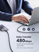 Кабель Ugreen US316 USB Type-C to USB Type-C Cable Aluminum Case with Braided 2 м Black (70429) - зображення 7