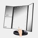Тройное косметическое зеркало для макияжа с подсветкой LED Magnifying Mirror - изображение 4