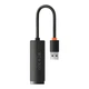Адаптер Baseus Lite Series Ethernet Adapter USB-A to RJ45 LAN Port (100Mbps) WKQX000001 Black - зображення 2