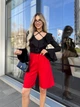 Fashions • Жіночі шорти-бермуди Сідней Fashions 58-60 червоний (5810-бу) - зображення 9
