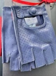 Перчатки водительские Fiorgini Premium fingerless короткие 9(L) синий цвет кожи (2240) - изображение 5