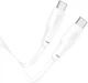Кабель Hoco X93 Type-C to Type-C 240W, 2 м, TPE, TPE connectors White (6931474790743) - зображення 4