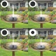 Плавающий садовый фонтан с солнечной панелью и разными насадками Solar Fountain Черный - изображение 4
