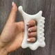 Фігурний масажер для обличчя / тіла / рук / ніг / спини Handheld Gua Sha скребок для акупунктурного точкового масажу і Гуа ша, білий (106523252) - зображення 6