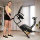 Горизонтальный велотренажер Hop-Sport HS-045L Volt магнитный золотистый - изображение 7