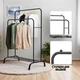 Вешалка напольная для одежды Double Pole Hanger 150 х 110 х 57 см (TW-608) Черный - изображение 6