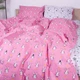 Простынь MirSon Ranforce Elite 17-0528 Bunnies pink 200х220 см (2200004652429) - изображение 6