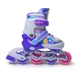 Раздвижные ролики Scale Sports размер 34-37 (светящиеся колеса). Violet Rainbow (703664920) - изображение 6