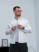 Рубашка мужская льняная однотонная Casual рубашки мужские из хлопка Teamv Белая S - изображение 3