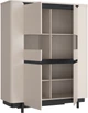 Витрина Frisco Vodol 1033х1614х448 мм Бежевая/Черная (23431-VXLV621) - изображение 3