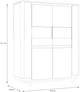 Витрина Frisco Vodol 1033х1614х448 мм Бежевая/Черная (23431-VXLV621) - изображение 6