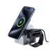 Беспроводное зарядное устройство ACEFAST E18 Rubik`s Cube 3-in-1 wireless charging holder, Metal Gray - изображение 1