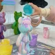 Флюидный мишка DIY Creative Fluid Bear, 23см, с красками 3 шт / Набор раскраска для творчества медвежонок - изображение 2