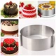 Розсувне кільце Cake Ring 16-30 см форма для випічки - зображення 1