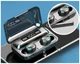 Наушники TWS F9 V5.0 Беспроводные сенсорные Bluetooth с индикатором заряда водонепроницаемые черные (NB-1) - изображение 2