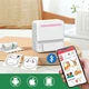 Портативный термопринтер с Bluetooth + рулон термобумаги, C19 / Мини принтер для печати - изображение 6