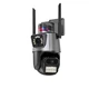 Вулична охоронна поворотна WIFI камера Dual Lens Zoom 8MP зум нічне бачення - зображення 3