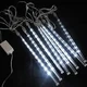 Гирлянда сосульки прозрачный шнур 8 шт 50 см белые 432 LED 57 Вт - изображение 1