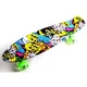 Пенни борд Penny Board Fish Skateboards 22" ABEC-7 с светящимися колесами, синий - изображение 5