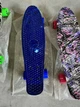 Пенни борд Penny Board Fish Skateboards 22" ABEC-7 с светящимися колесами, синий - изображение 10