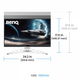 BENQ 27" 16:9 ips ігровий рк монітор, 1920x1080, 180 Гц, 1 мс (GtG), 95% p3, FreeSync, HDRi, 2xHDMI 2.0/ ex271q - зображення 7
