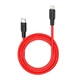 USB Hoco X21 Silicone PD 20W Type-C to Lightning Колір Чорно-Червоний - зображення 1