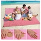 Пляжная чудо подстилка Sand Free Mat Анти-песок, голубая - изображение 4